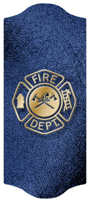 DARAY C 418 SH BL Fire Department Shimmer Blue Background